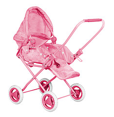 Image showing Pink Baby Carriage