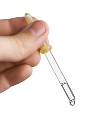 Image showing pipette with fluid