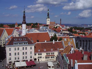 Image showing Summer view of the Old Town of Tallinn, Estonia