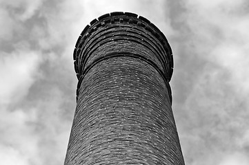 Image showing factory brick chimney