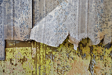 Image showing wallpaper shreds