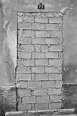 Image showing bricked up door