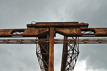 Image showing rusty gantry