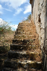 Image showing grassed stairs