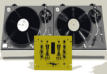 Image showing DJ mix vector