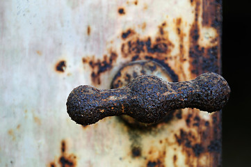 Image showing rusty door knob