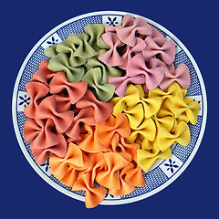Image showing farfalle italian pasta