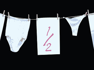 Image showing Knickers vector