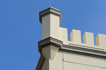 Image showing decorative tower battlements