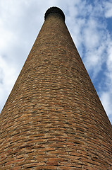 Image showing industrial brick chimney