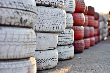 Image showing old tyres