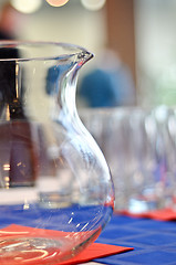 Image showing empty clear water jug  on the table