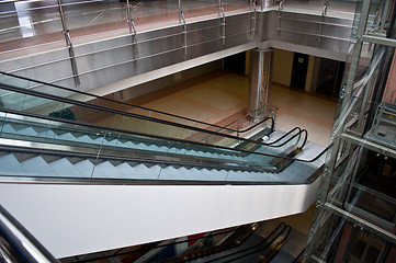 Image showing escalators  