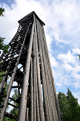 Image showing Wooden tower