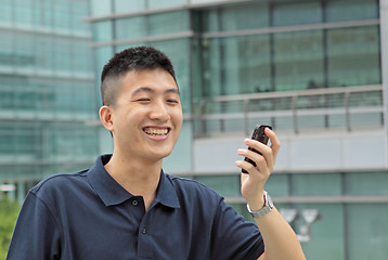 Image showing man on phone