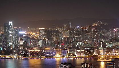 Image showing Hong Kong at night 