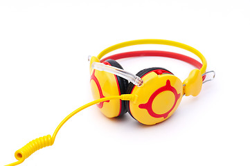 Image showing Earphones on the white background 