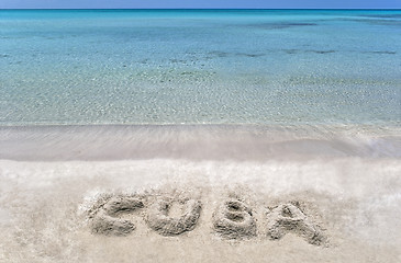 Image showing Cuban beach.