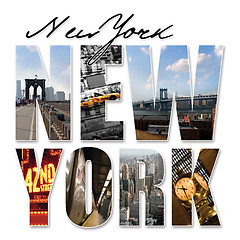 Image showing NYC New York City Graphic Montage