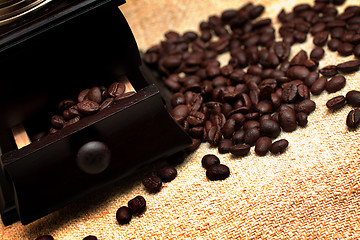 Image showing Brown Coffee Beans on Background