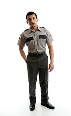 Image showing Male worker in uniform