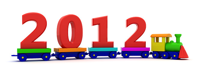 Image showing New year train