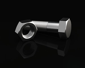 Image showing Screw nut and bolt