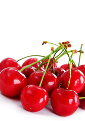 Image showing Appetizing red cherries