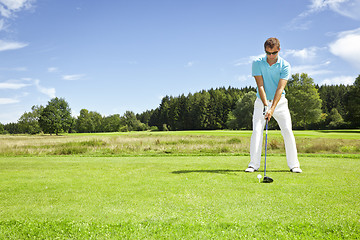 Image showing golf player