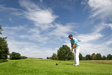 Image showing golf player