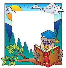 Image showing School theme frame 8