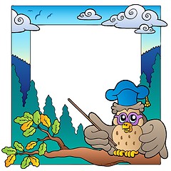 Image showing School theme frame 3