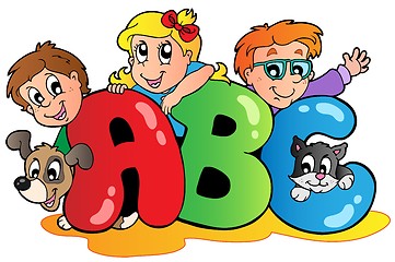 Image showing School theme with ABC leters