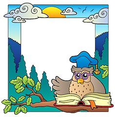 Image showing School theme frame 4