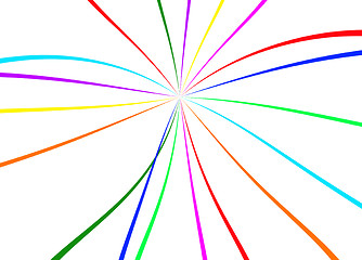 Image showing abstract color lines