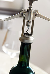 Image showing Wine opening
