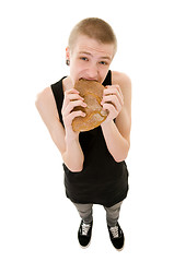 Image showing hungry teenager