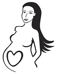 Image showing Symbol of pregnancy