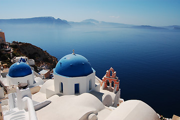 Image showing Churches of Santorini  