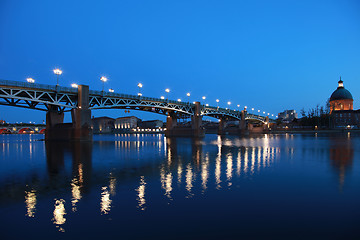 Image showing Pont Saint-Pierre in Toulouse