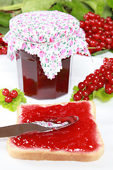 Image showing Red currant jam