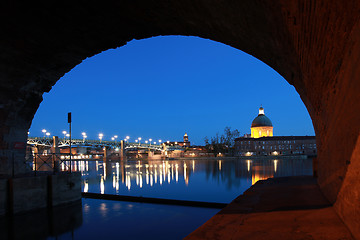 Image showing Pont Saint-Pierre in Toulouse