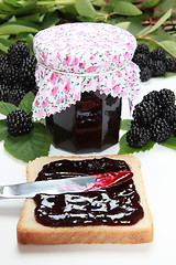 Image showing Blackberry jam