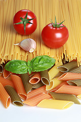 Image showing Ingredients for a pasta meal