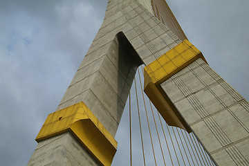 Image showing Detail of suspension bridge