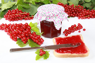 Image showing Red currant jam