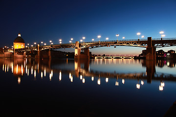 Image showing Pont Saint-Pierre in Toulouse