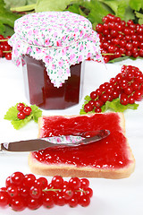 Image showing Red currant jam