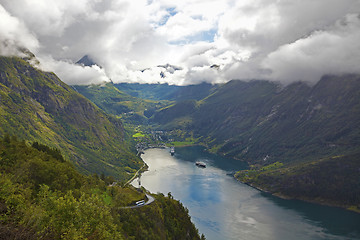 Image showing View of Geiranger