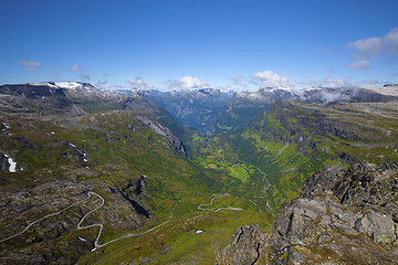 Image showing View of Geiranger